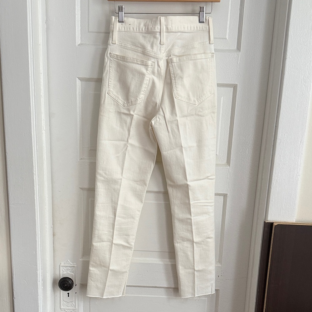 Madewell Perfect Vintage Crop Jeans in Soft Cream - Picture 3 of 5